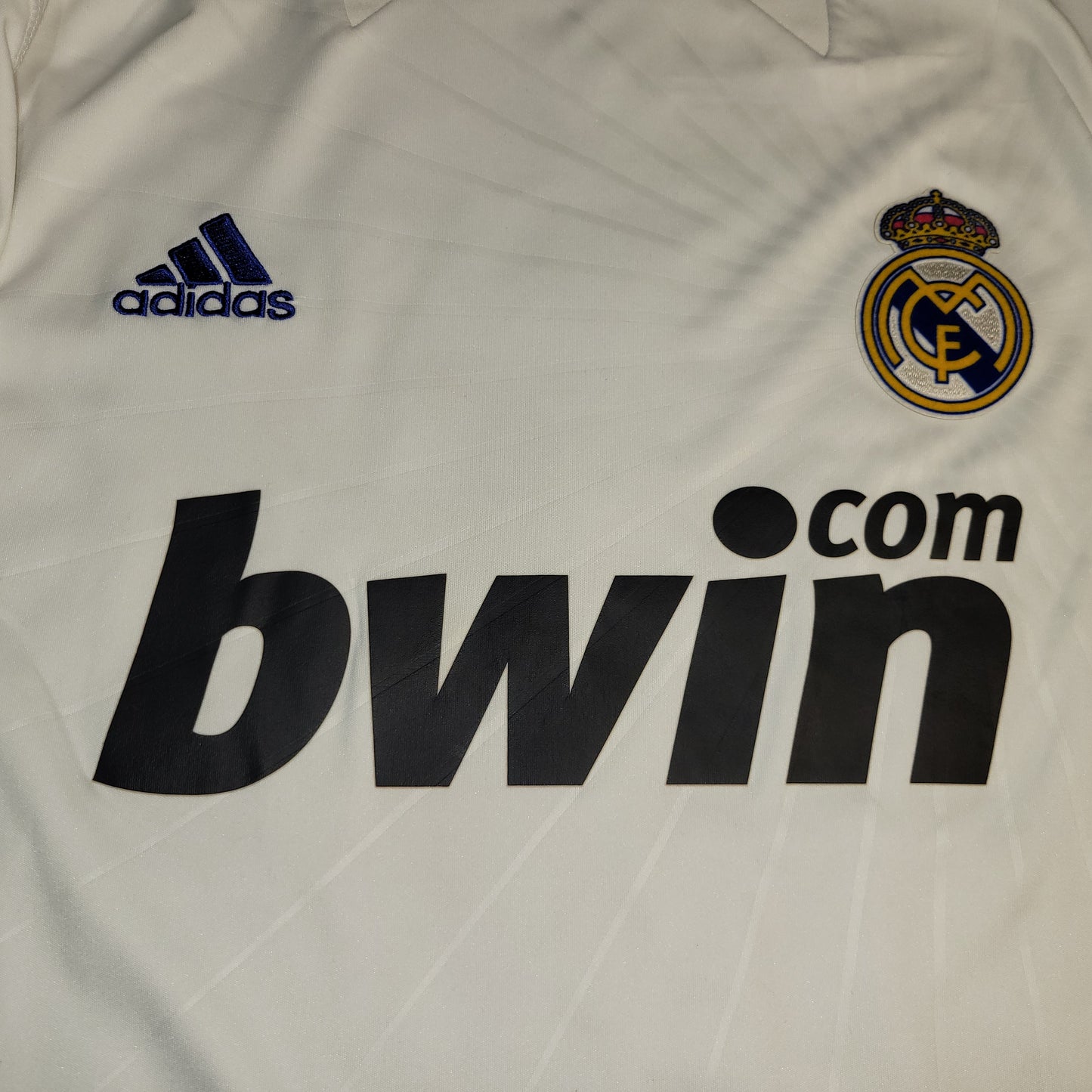 Cristiano Ronaldo Real Madrid 2010 2011 UEFA Home Soccer Jersey Shirt M SKU# P96163 - foreversoccerjerseys