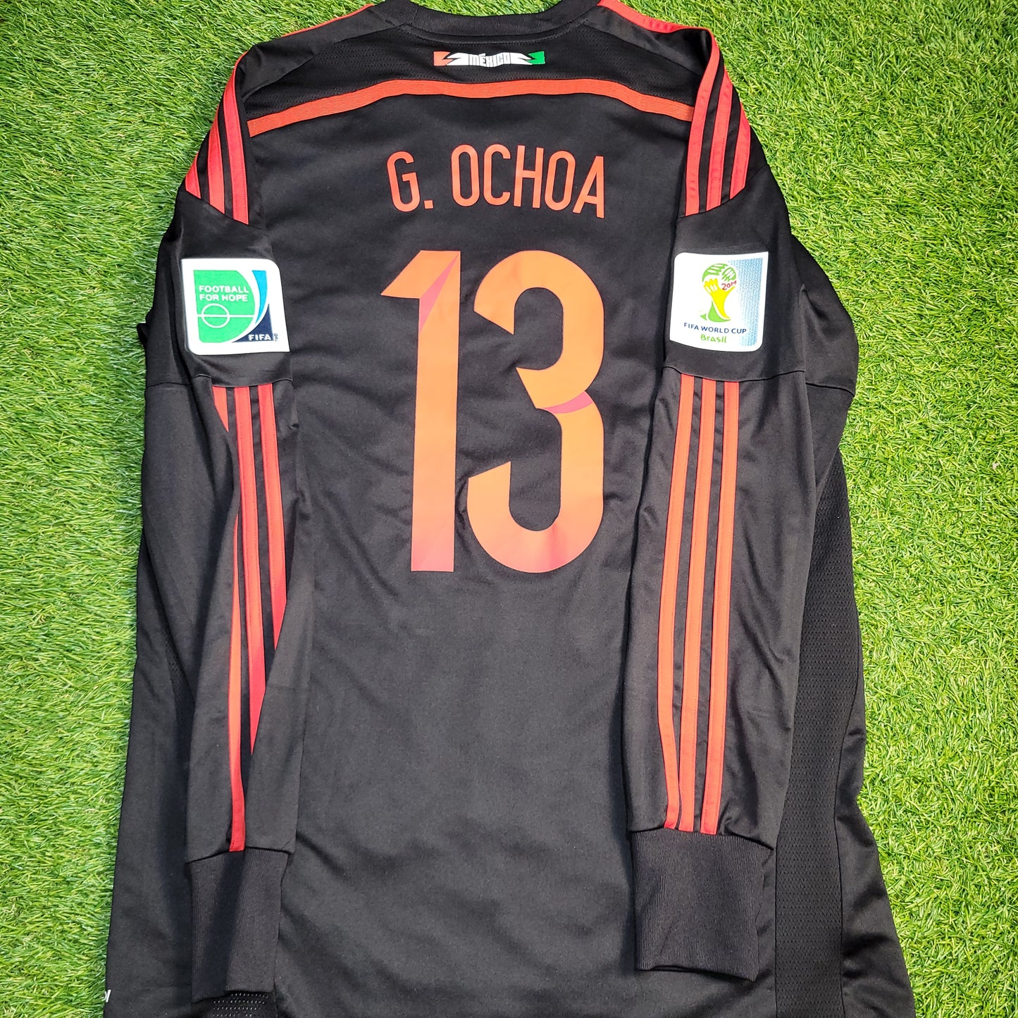 Memo Ochoa Mexico 2014 WORLD CUP GK Soccer Jersey Shirt M SKU# G86995
