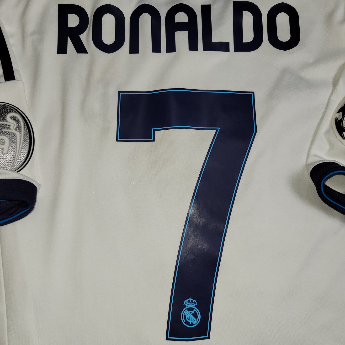 Cristiano Ronaldo Real Madrid 2012 2013 UEFA Home Soccer Jersey Shirt M SKU# W41768