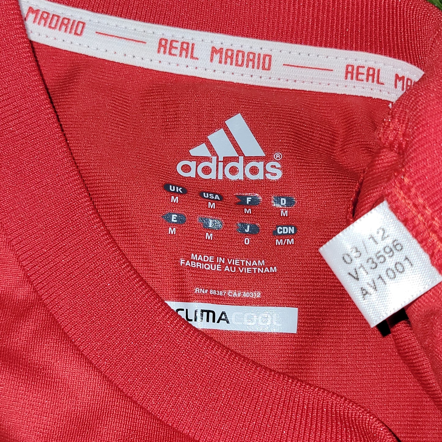 Di Maria Real Madrid MATCH WORN UEFA 2011 2012 Third Soccer Jersey Shirt M SKU# V13596 - foreversoccerjerseys