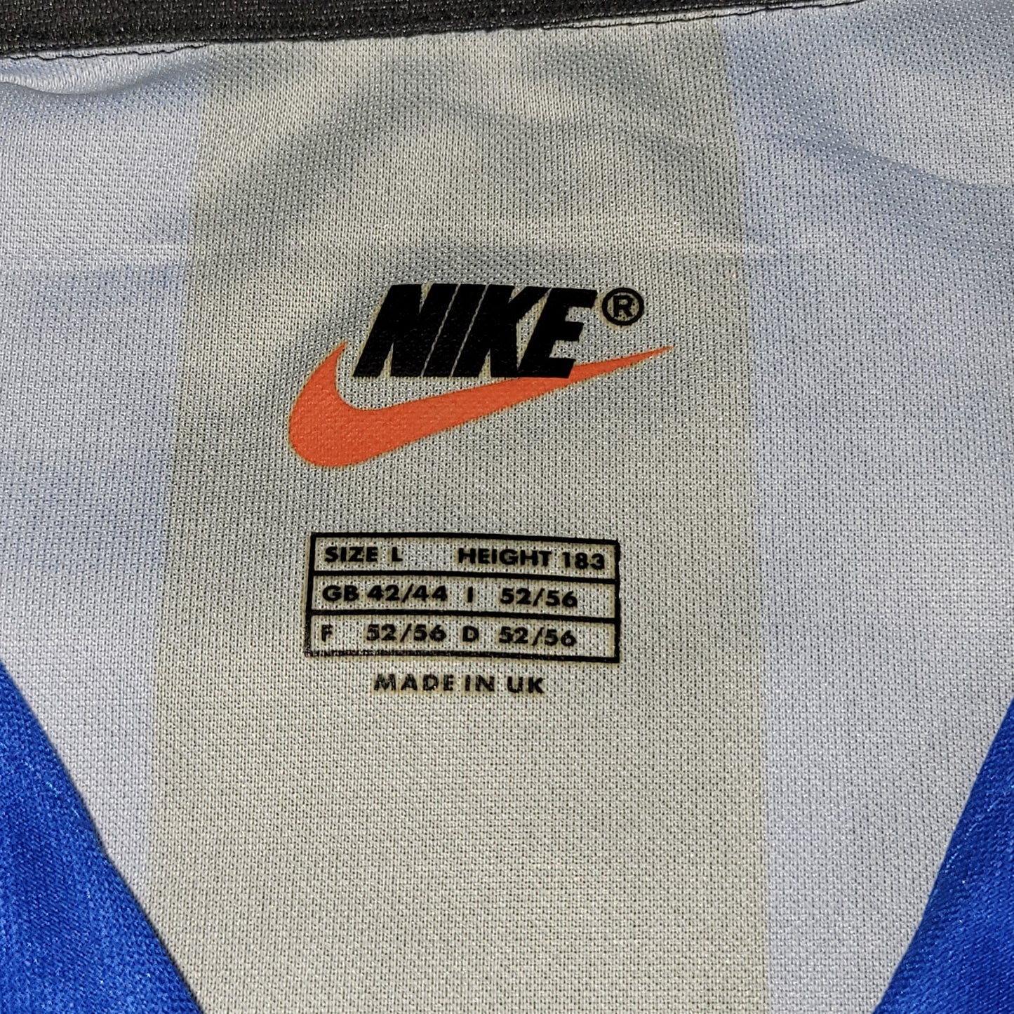 Ronaldo Inter Milan Nike 1998 1999 UEFA Soccer Jersey Shirt L
