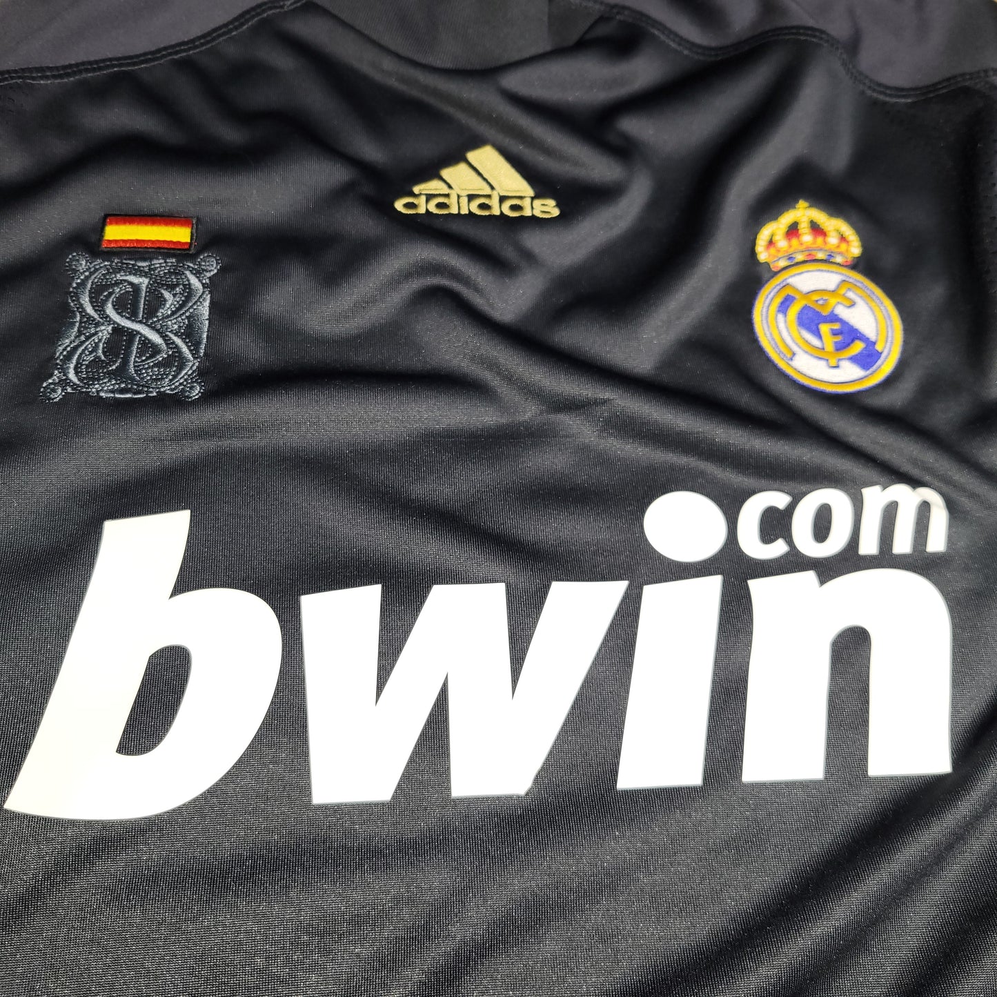 Cristiano Ronaldo Real Madrid 2009 2010 DEBUT SEASON Soccer Third Jersey Shirt L SKU# E84329