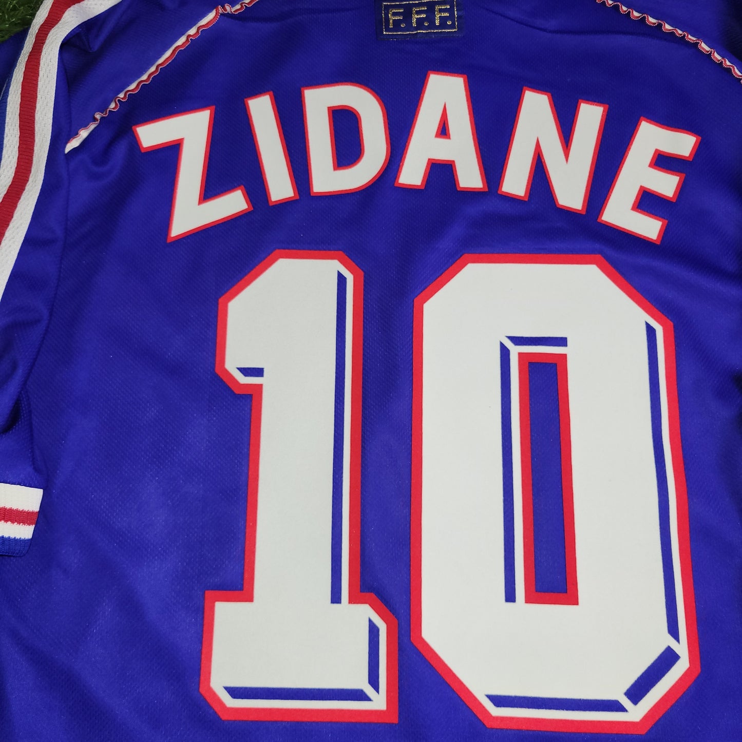 Zidane France 1998 WORLD CUP FINAL Home Soccer Jersey Shirt XL