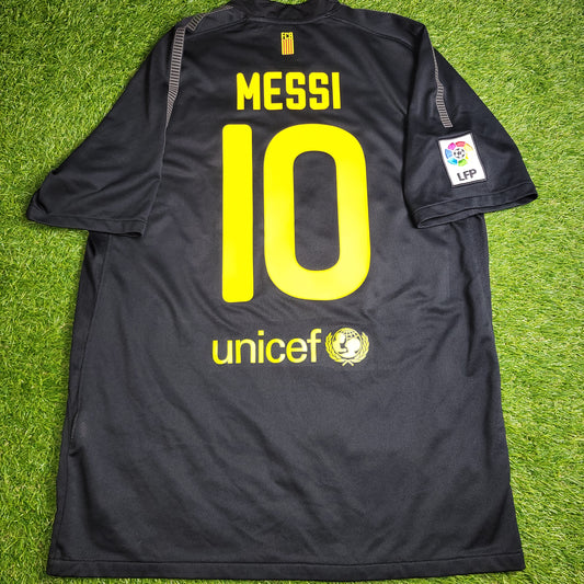 Messi Barcelona 2011 2012 Away Soccer Jersey Shirt L SKU# 419880-010