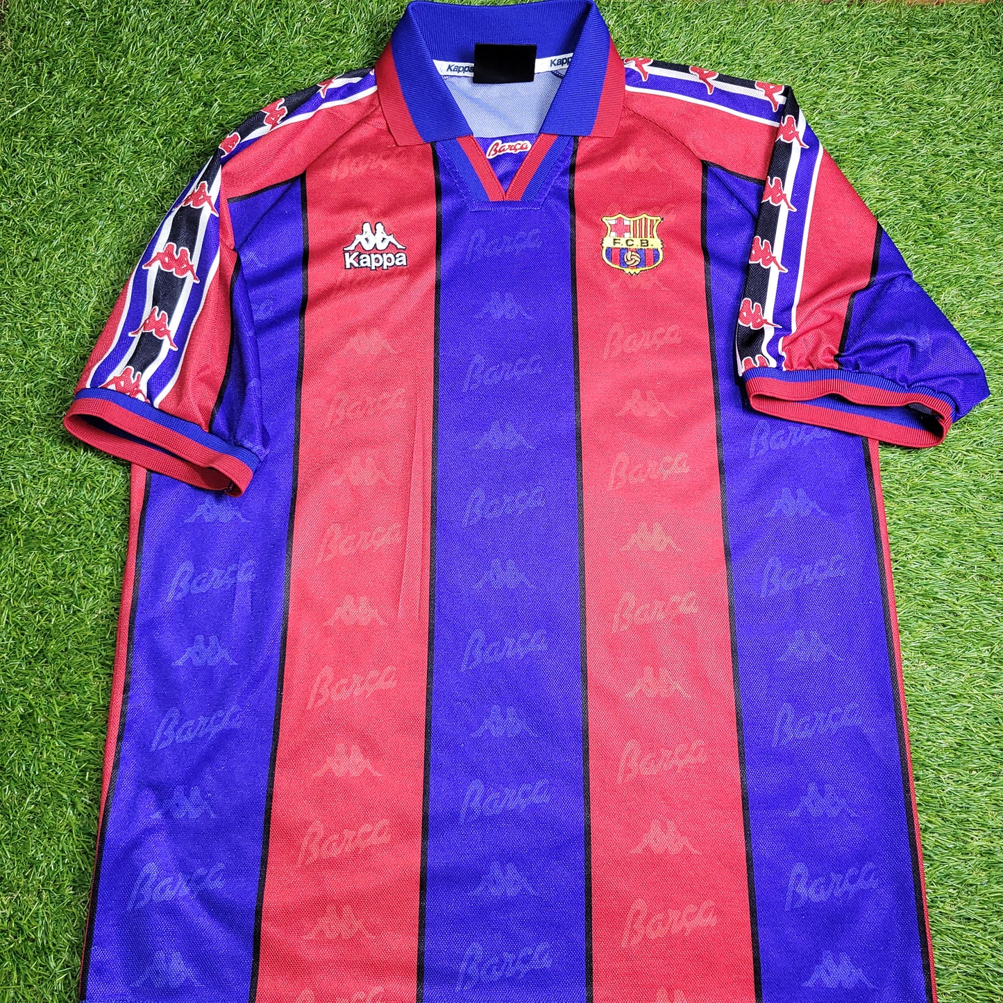 Ronaldo Kappa Barcelona 1996 1997 Home Soccer Jersey Shirt XL