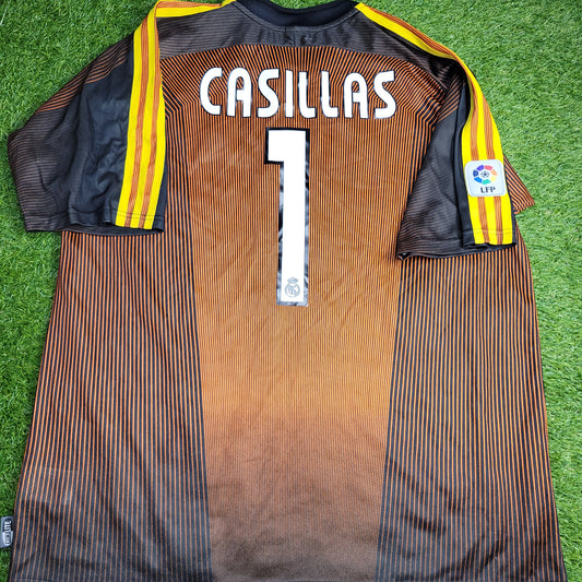 Casillas Real Madrid 2003 2004 Soccer Jersey Shirt L SKU# 913941