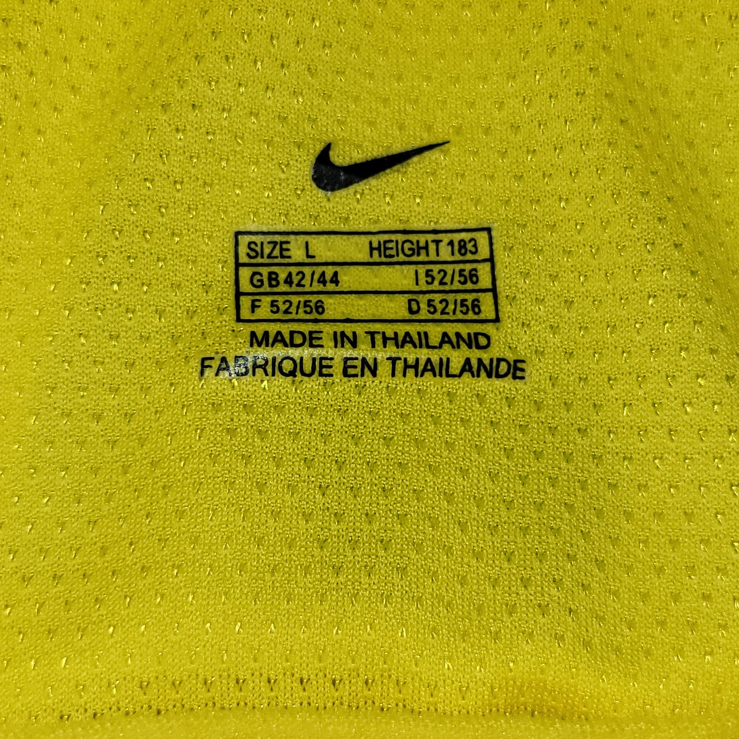 Ronaldo Brazil 2002 WORLD CUP PLAYER ISSUE Soccer Jersey Shirt L SKU# S20901MSP 182264