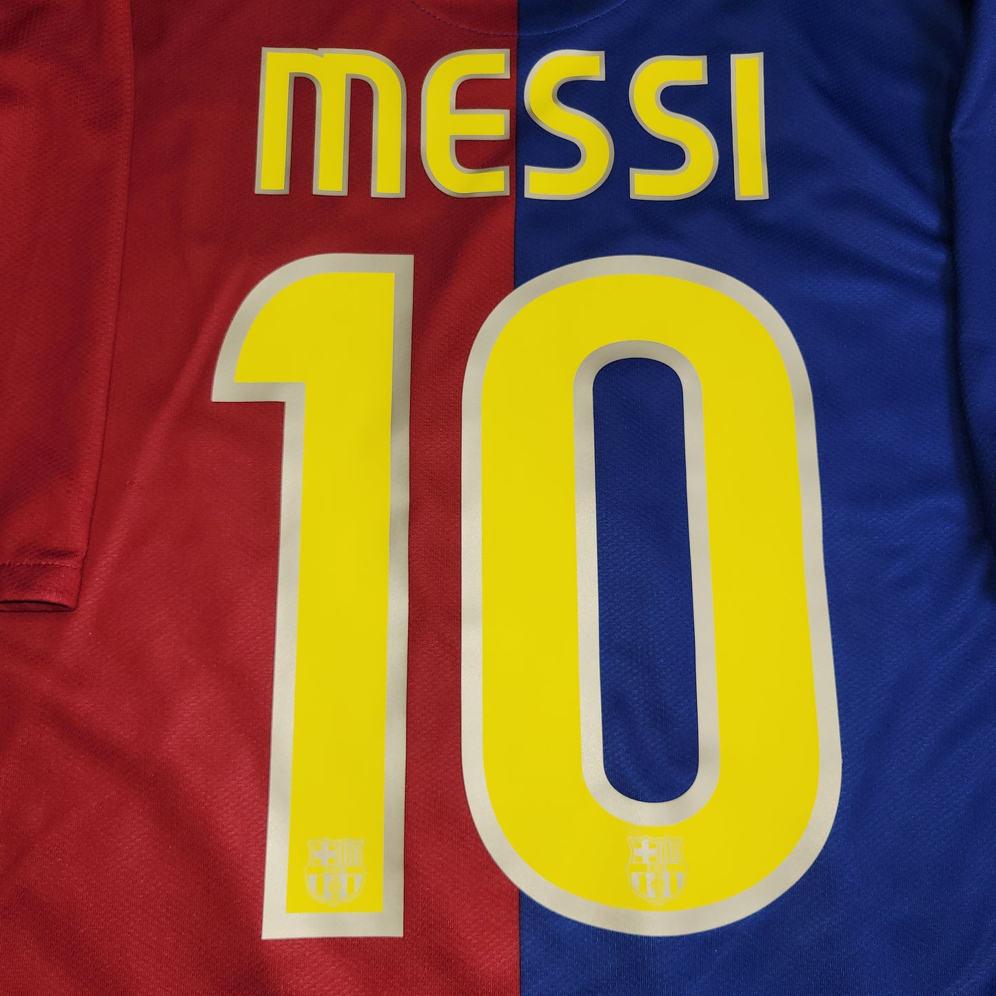 Messi Barcelona TREBLE SEASON 2008 2009 Home Soccer Jersey Shirt XL SKU# 286784-655 - ForeverSoccerJerseys