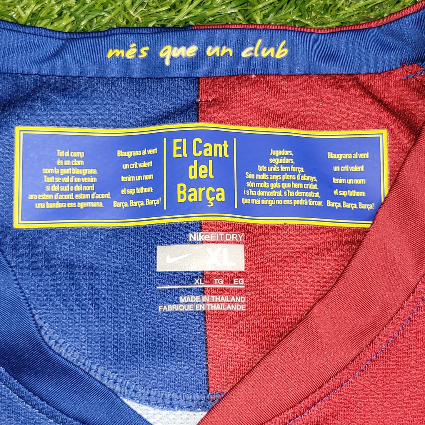 Messi Barcelona TREBLE SEASON 2008 2009 Home Soccer Jersey Shirt XL SKU# 286784-655 - ForeverSoccerJerseys