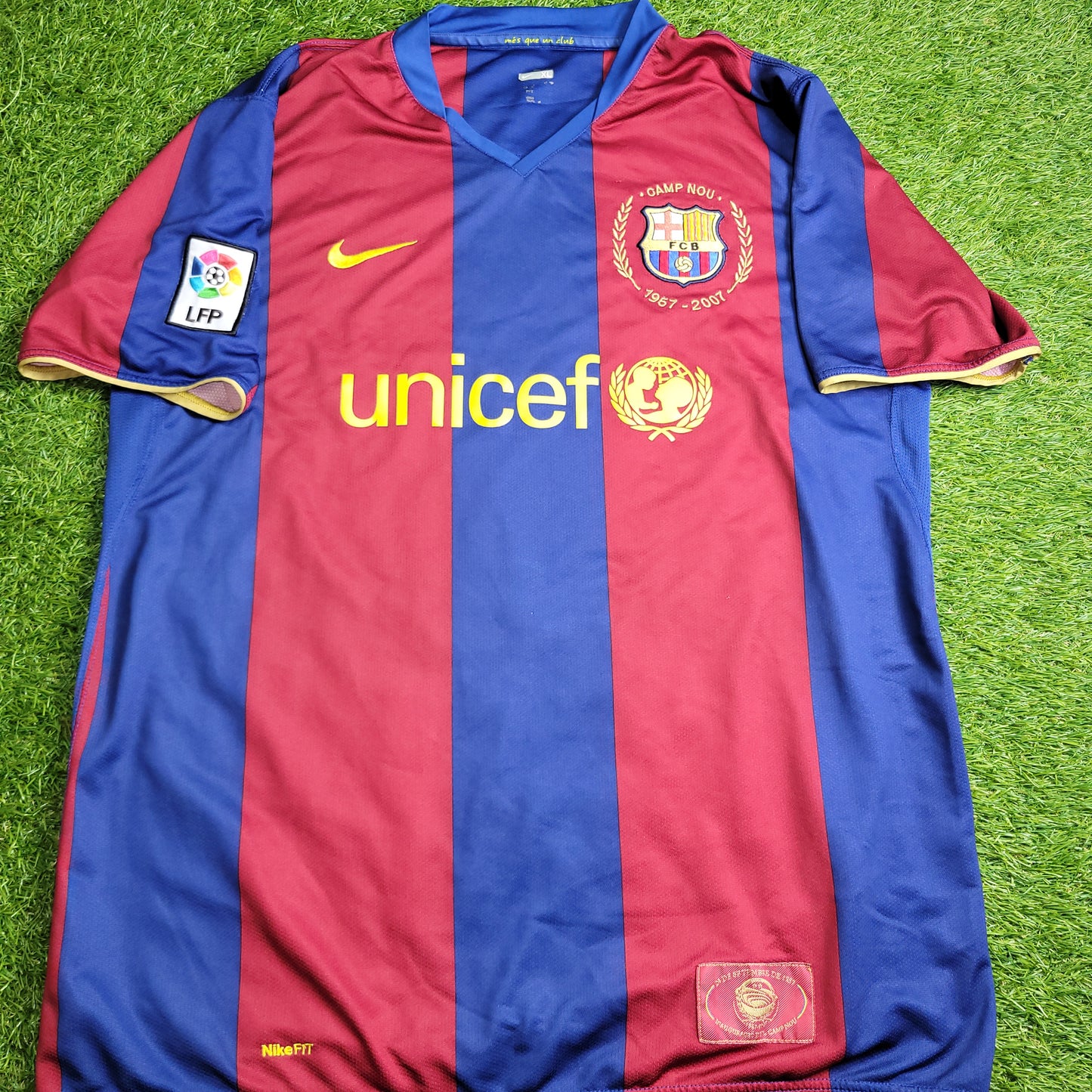 Marquez Barcelona Anniversary Home 2007 2008 Soccer Jersey Shirt XL SKU# 237741-655