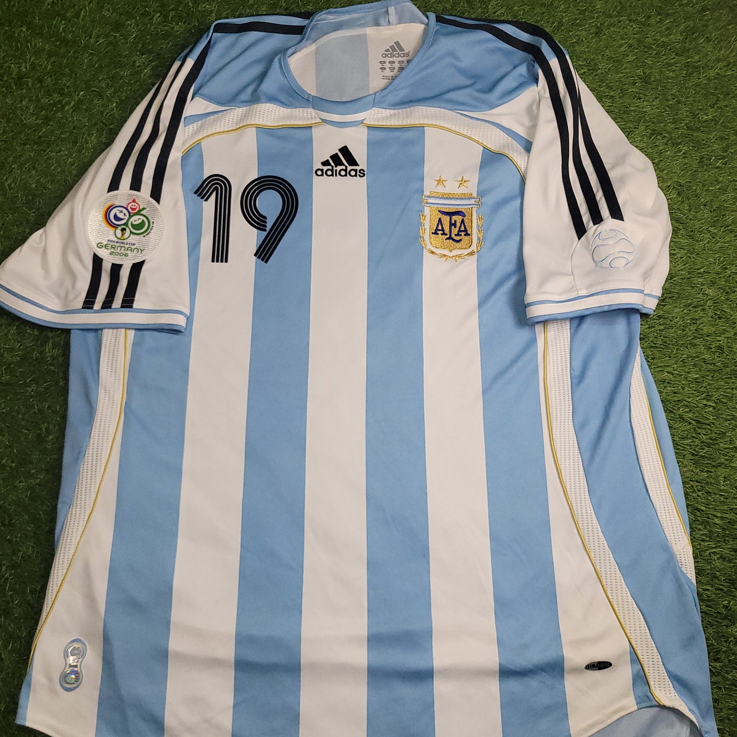 Messi Argentina 2006 WORLD CUP Home Soccer Jersey Shirt XL SKU# 838643