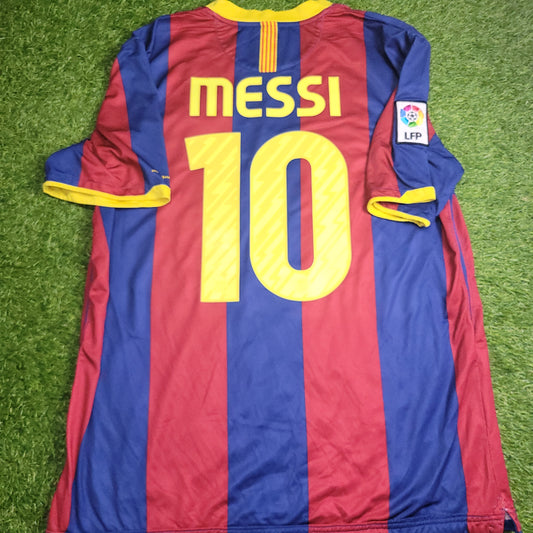 Messi Barcelona 2010 2011 Home Soccer Jersey Shirt XL SKU# 382354-488