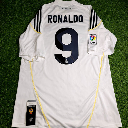 Cristiano Ronaldo Real Madrid 2009 2010 DEBUT Home Soccer Jersey Shirt BNWT L SKU# E84352