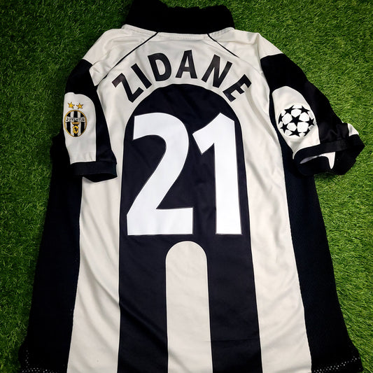 Zidane Juventus Kappa 1997 1998 UEFA Soccer Jersey Shirt M