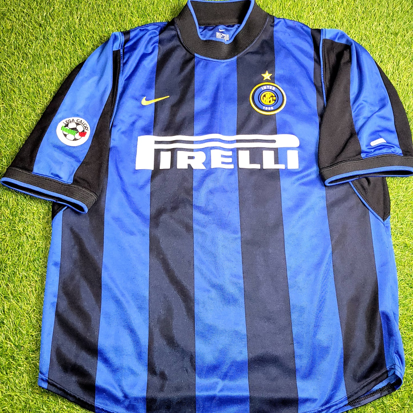 Ronaldo Inter Milan 2000 2001 Home Soccer Jersey Shirt L