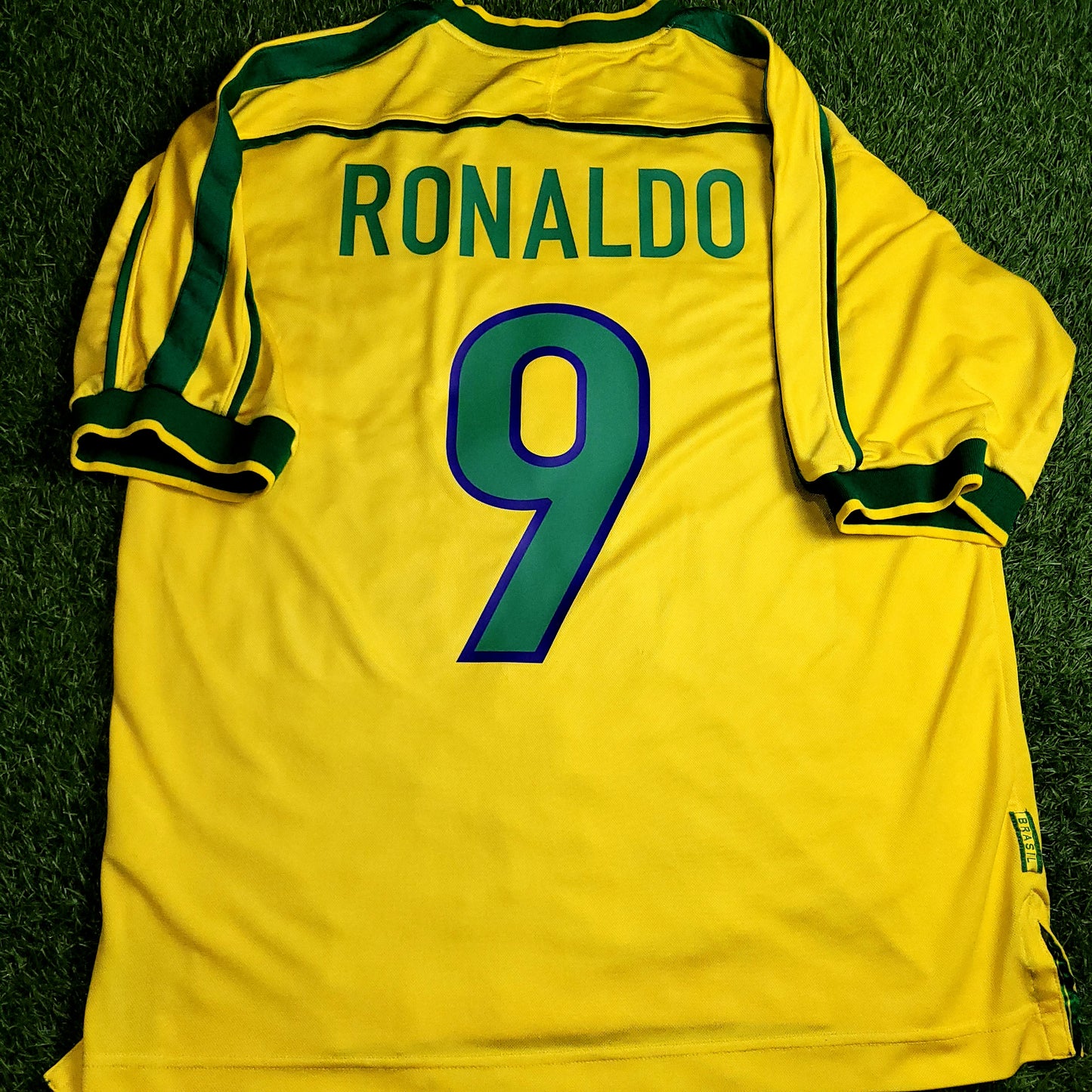 Ronaldo Brazil 1998 WORLD CUP Nike Home Soccer Jersey Shirt L