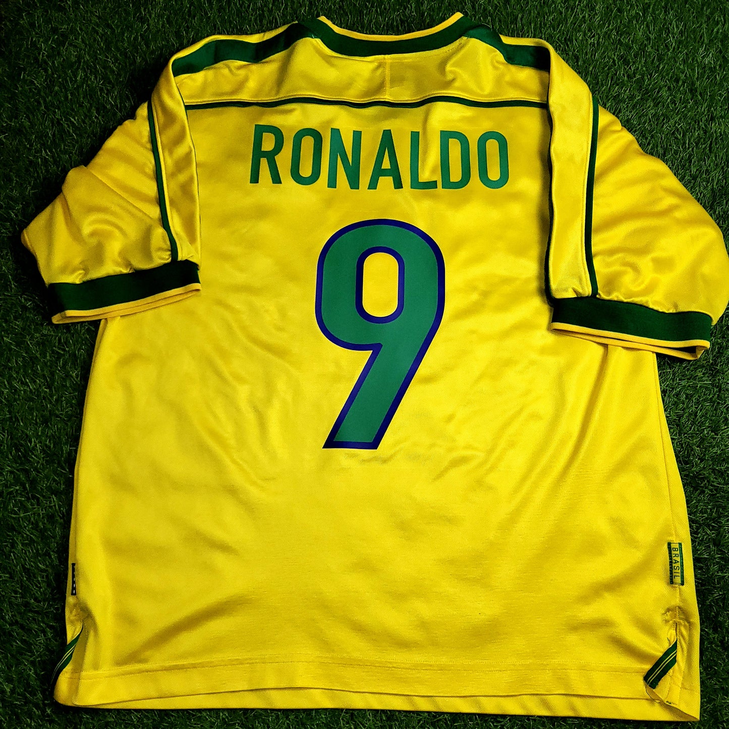 Ronaldo Brazil 1998 WORLD CUP Nike Home Soccer Jersey Shirt XL