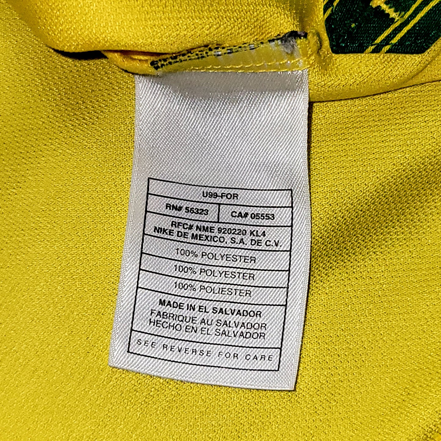 Ronaldo Brazil 1998 WORLD CUP Nike Home Soccer Jersey Shirt XL