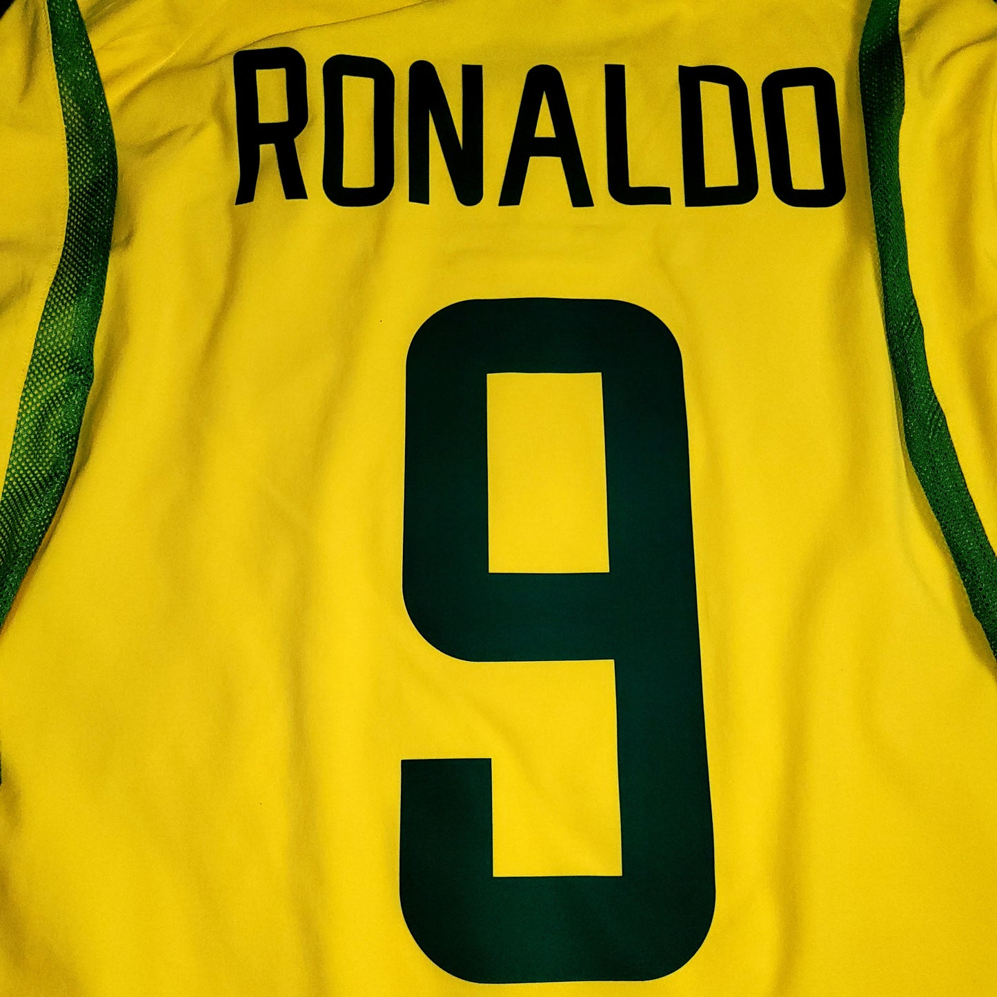 Ronaldo Brazil 2002 WORLD CUP PLAYER ISSUE Soccer Jersey Shirt XL SKU# S20901MSP 182264