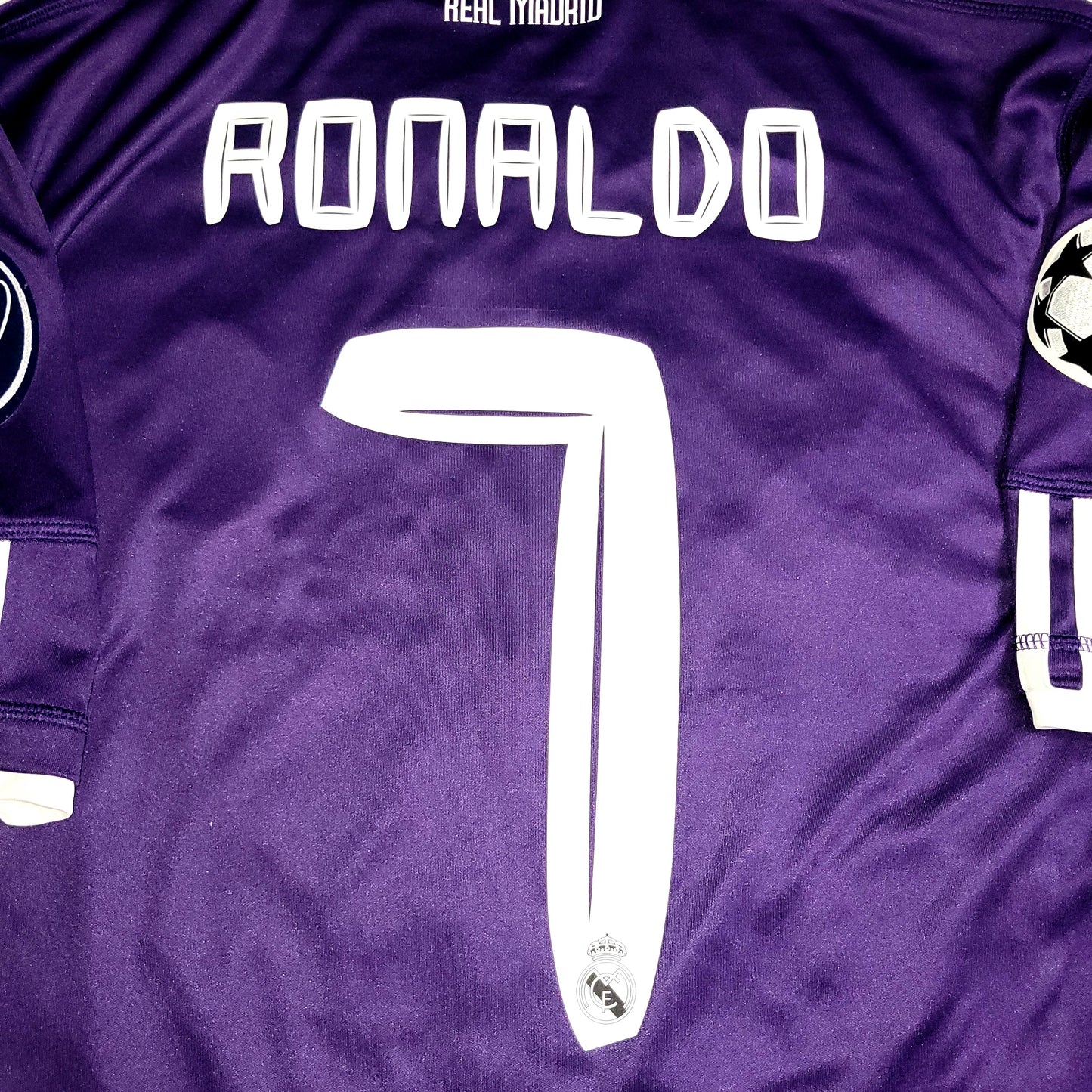 Cristiano Ronaldo Real Madrid 2010 2011 UEFA Third Soccer Jersey Shirt XL SKU# P95678