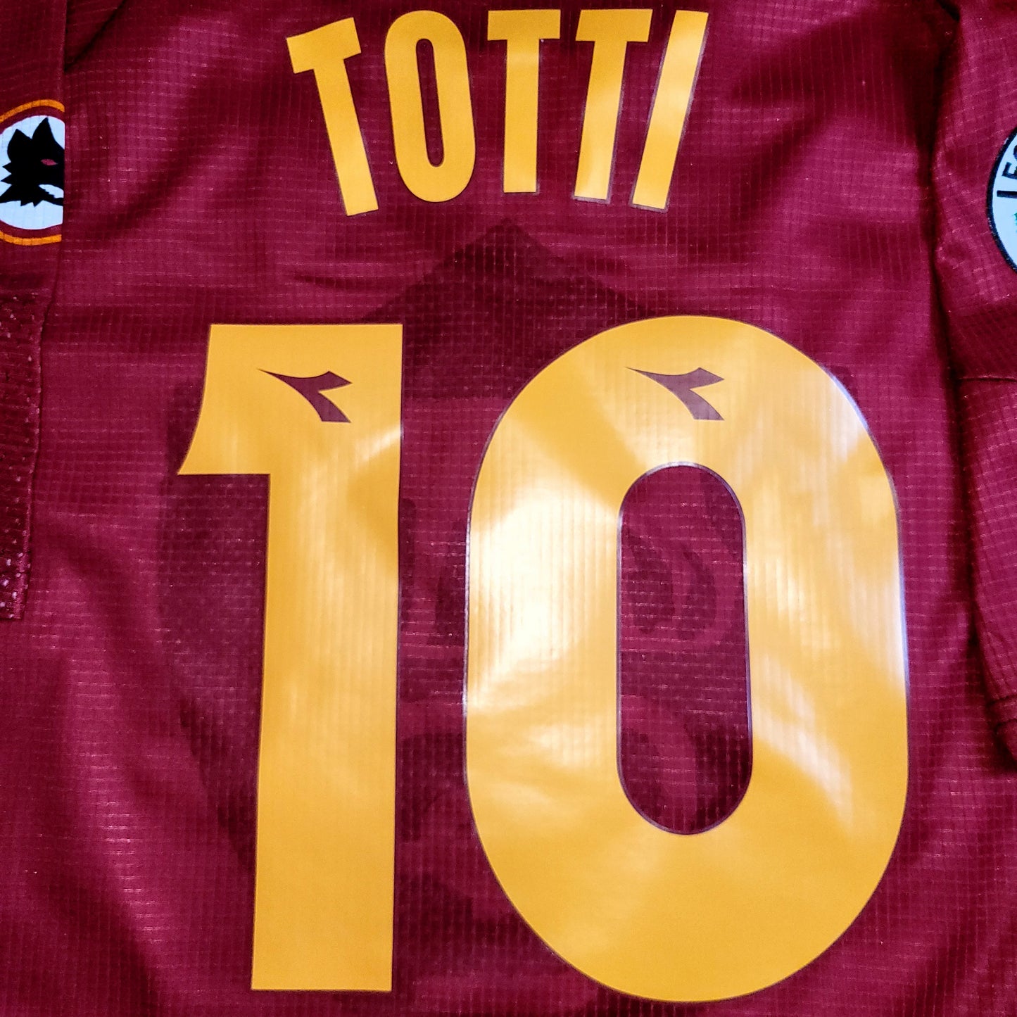 Totti As Roma Diadora 1997 1998 KARDASHIAN Soccer Jersey Shirt L