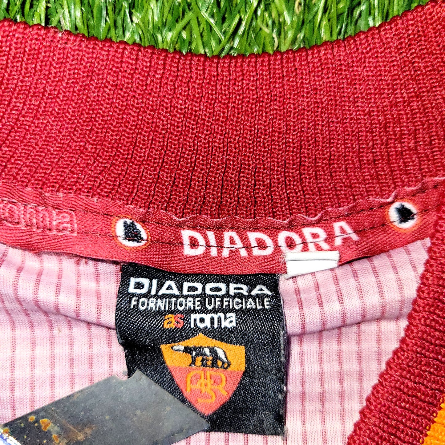Totti As Roma Diadora 1997 1998 KARDASHIAN Soccer Jersey Shirt L