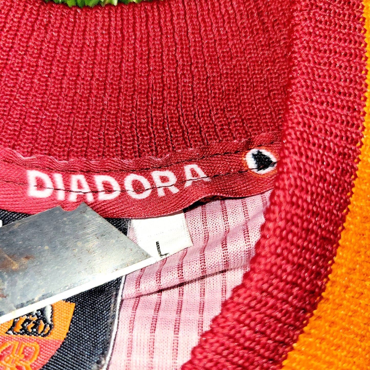Totti As Roma Diadora 1997 1998 KARDASHIAN Soccer Jersey Shirt L