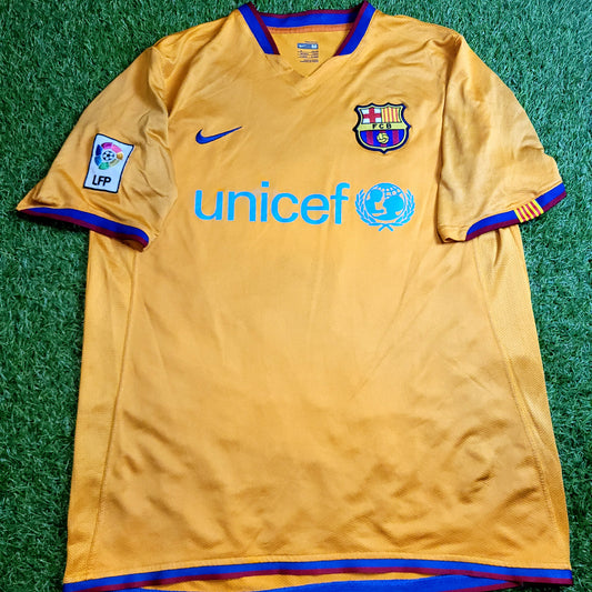 Ronaldinho Barcelona 2006 2007 Away Soccer Jersey Shirt M SKU# 146982-819