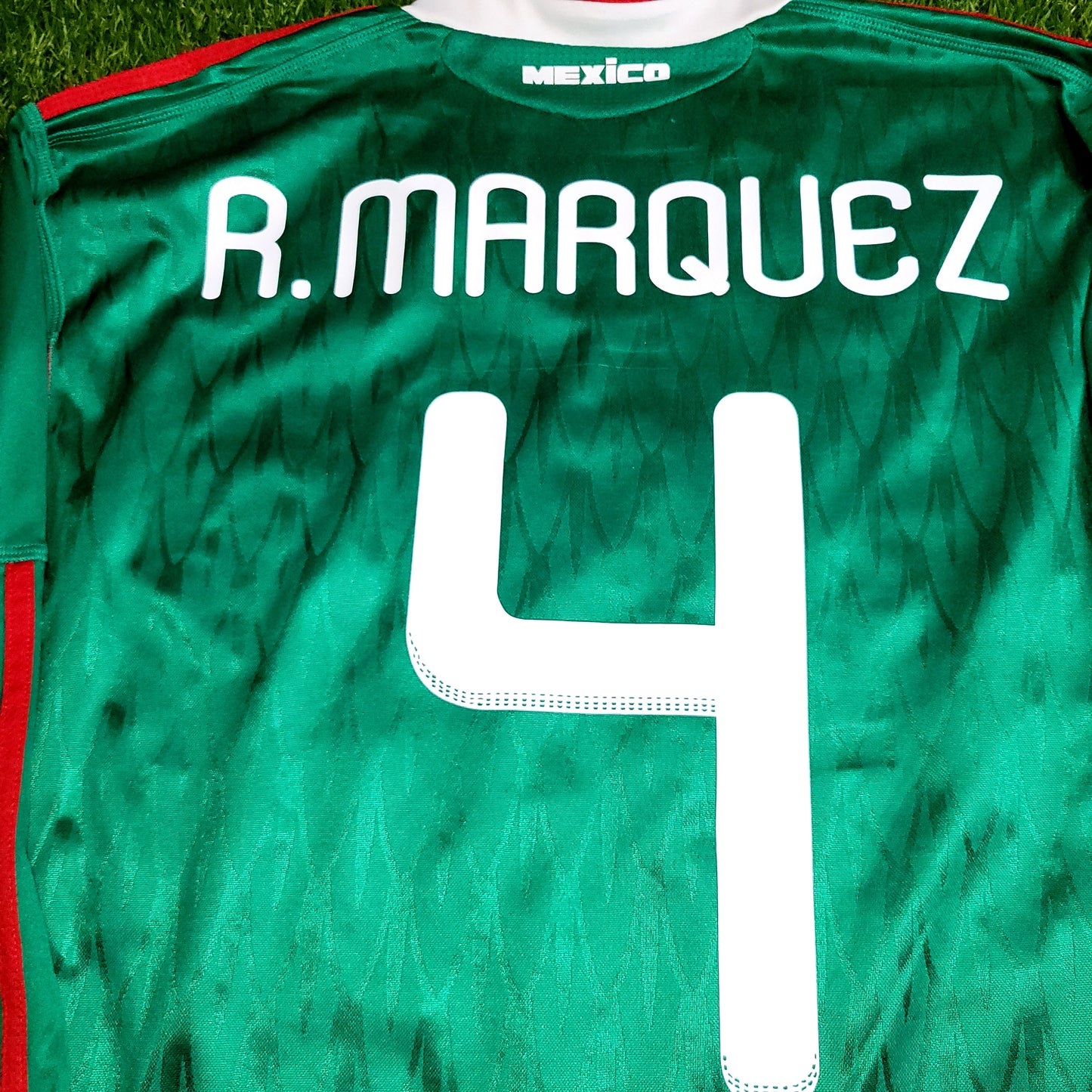 Marquez Mexico 2010 WORLD CUP Home Long Sleeve Soccer Jersey Shirt L SKU# P41409