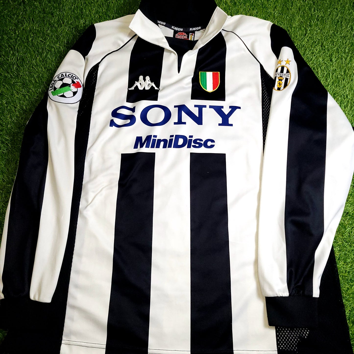Zidane Juventus 1997 1998 Long Sleeve Kappa Soccer Jersey Shirt XL