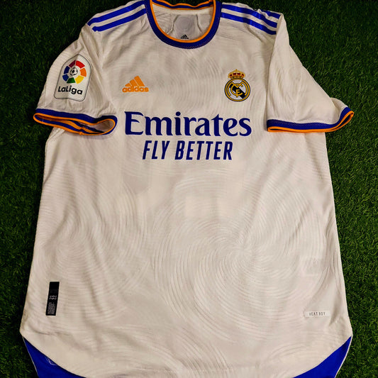 Vinicius Jr Real Madrid PLAYER ISSUE 2021 2022 Soccer Jersey Shirt L SKU# GQ1360