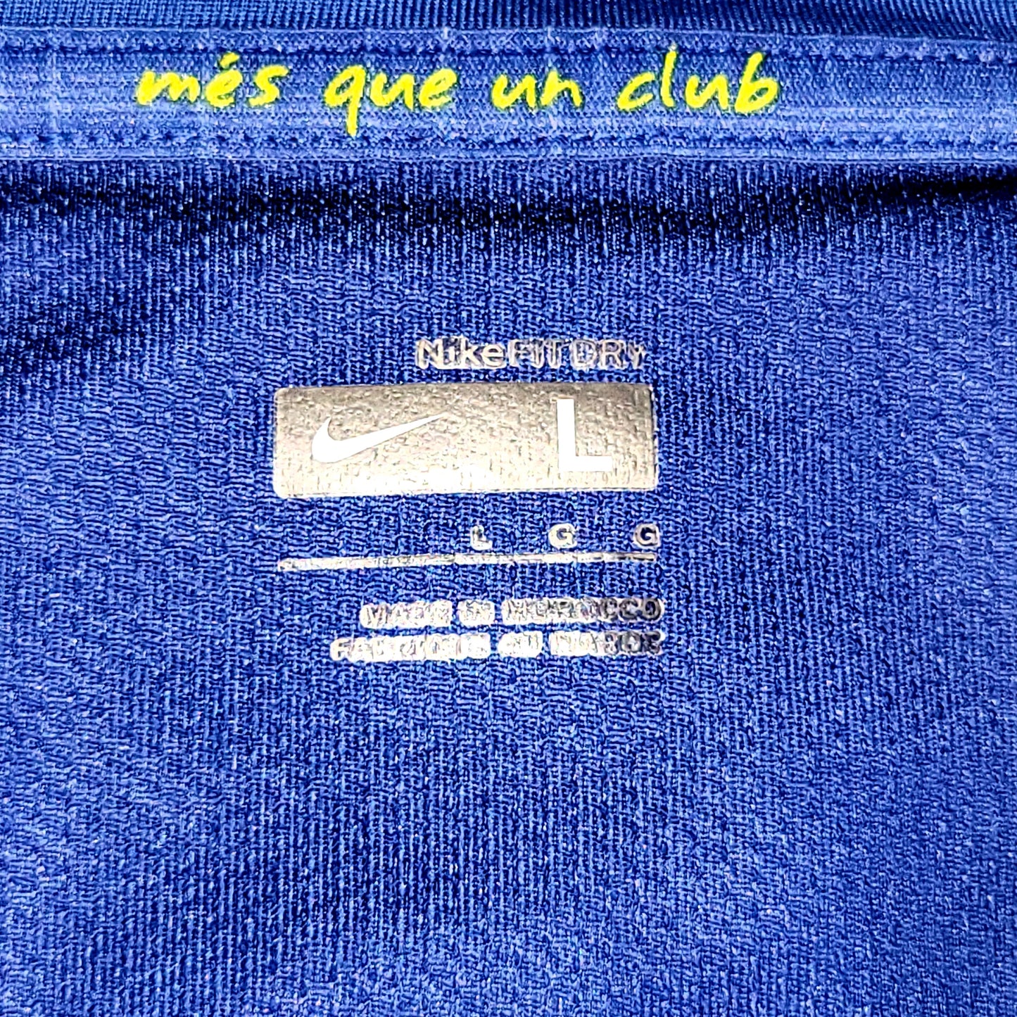 Ronaldinho Barcelona Anniversary 2007 2008 Long Sleeve Soccer Jersey Shirt L SKU# 244793-655