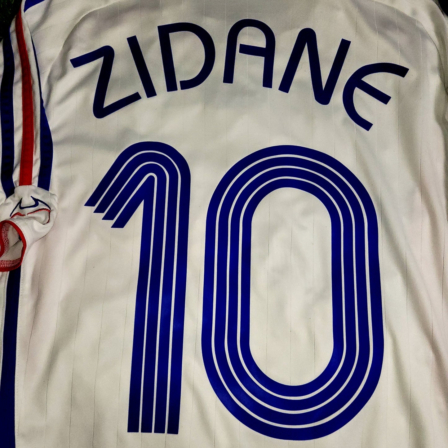 Zidane France 2006 WORLD CUP FINAL Away Soccer Jersey Shirt M SKU# 740125