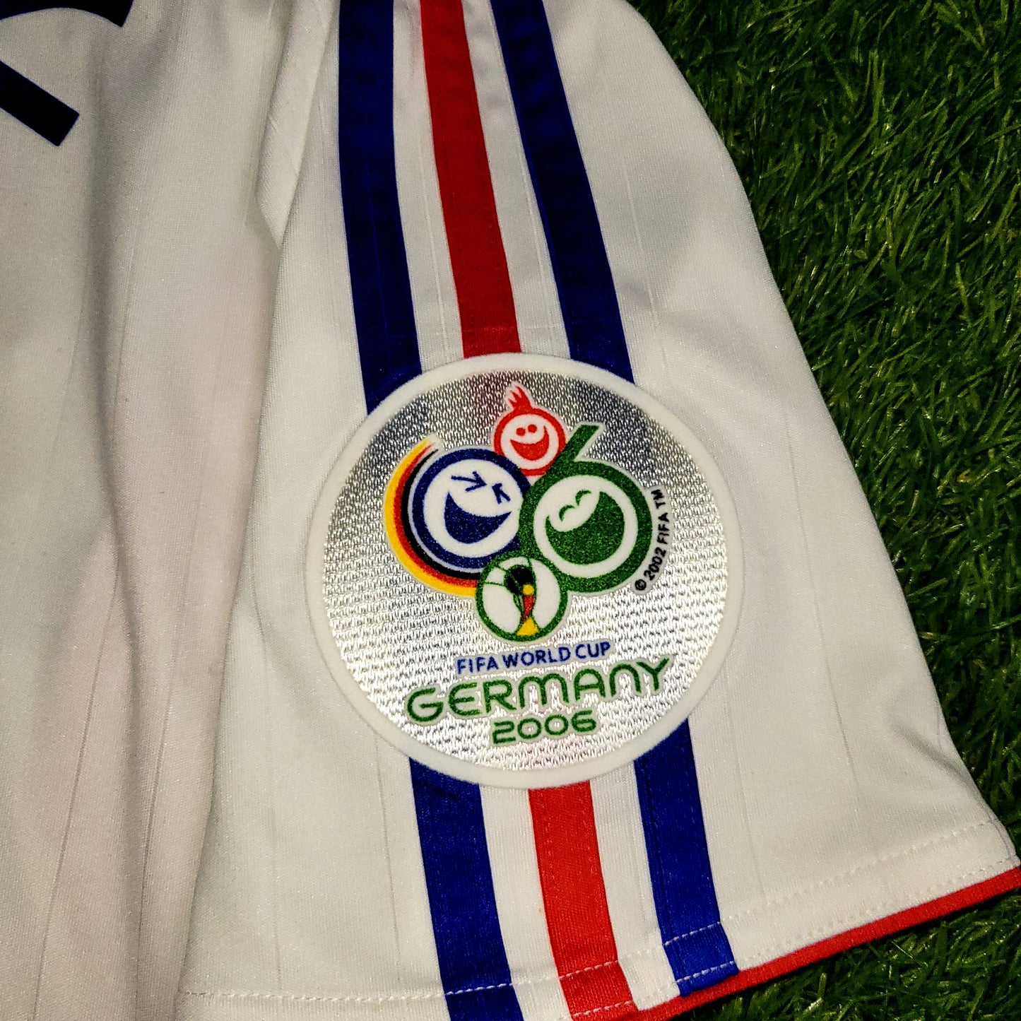 Zidane France 2006 WORLD CUP FINAL Away Soccer Jersey Shirt M SKU# 740125