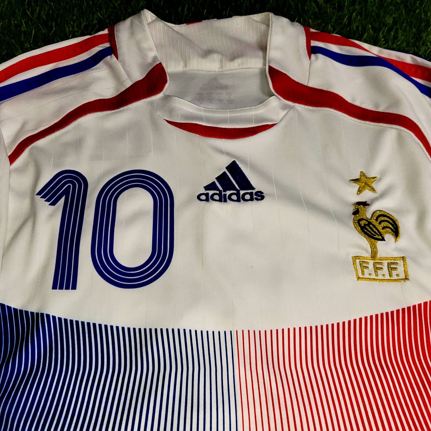 Zidane France 2006 WORLD CUP FINAL Away Soccer Jersey Shirt M SKU# 740125