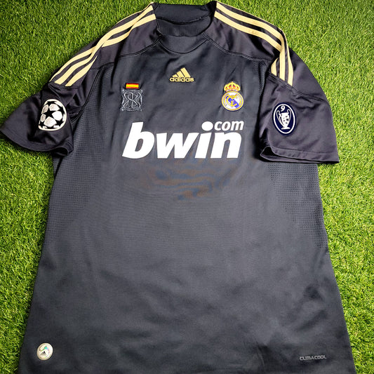 Kaka Real Madrid 2009 2010 DEBUT SEASON UEFA Third Soccer Jersey Shirt L SKU# E84329