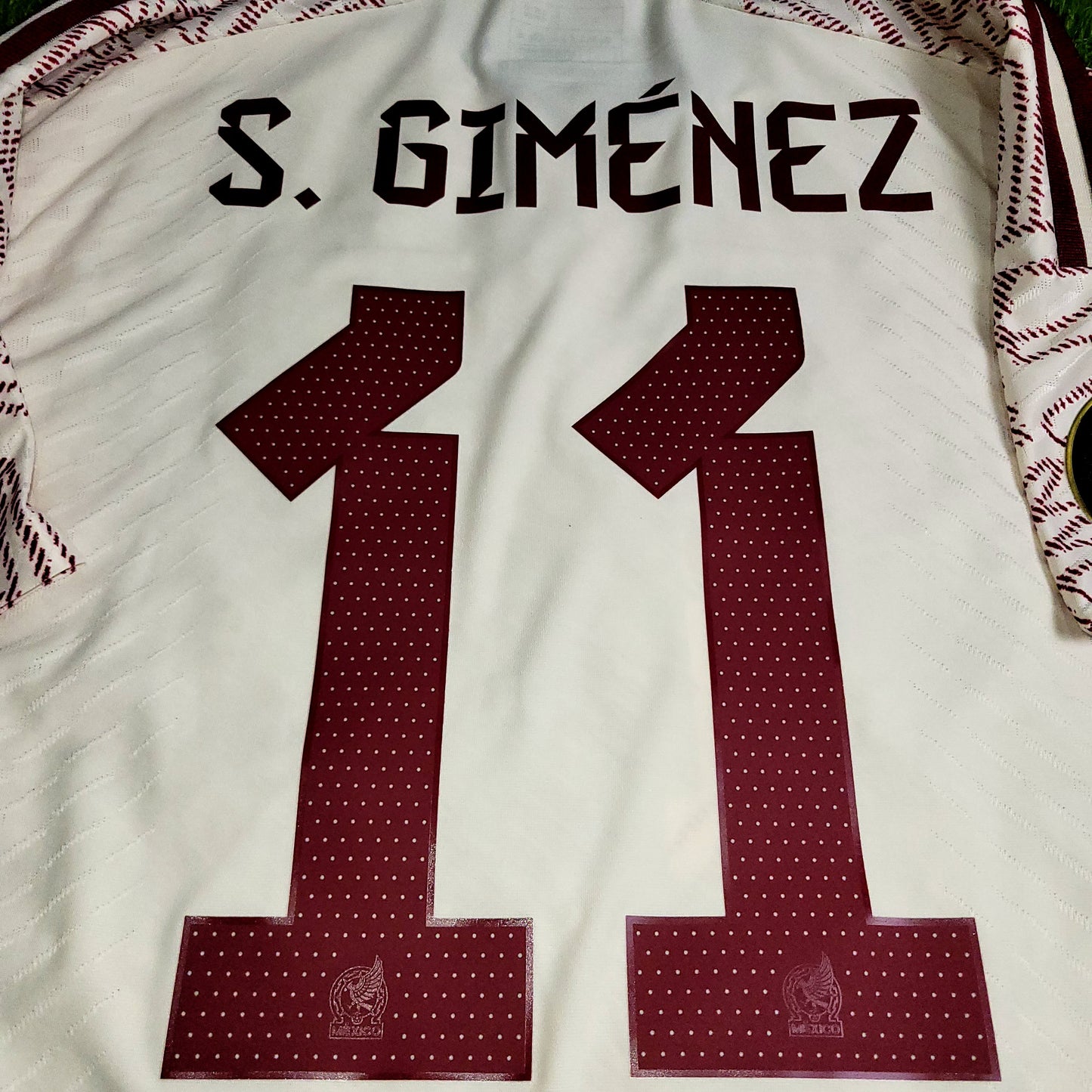 Gimenez Mexico 2022 2023 GOLD CUP Player Issue Away Soccer Jersey Shirt XL SKU# HD9313