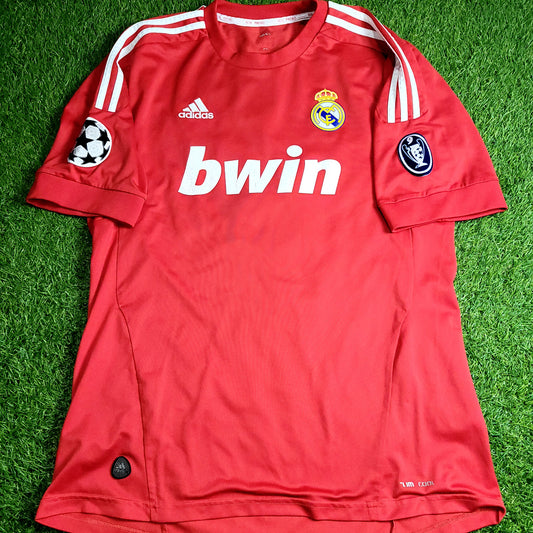 Cristiano Ronaldo Real Madrid UEFA 2011 2012 Third Soccer Jersey Shirt L SKU# V13597