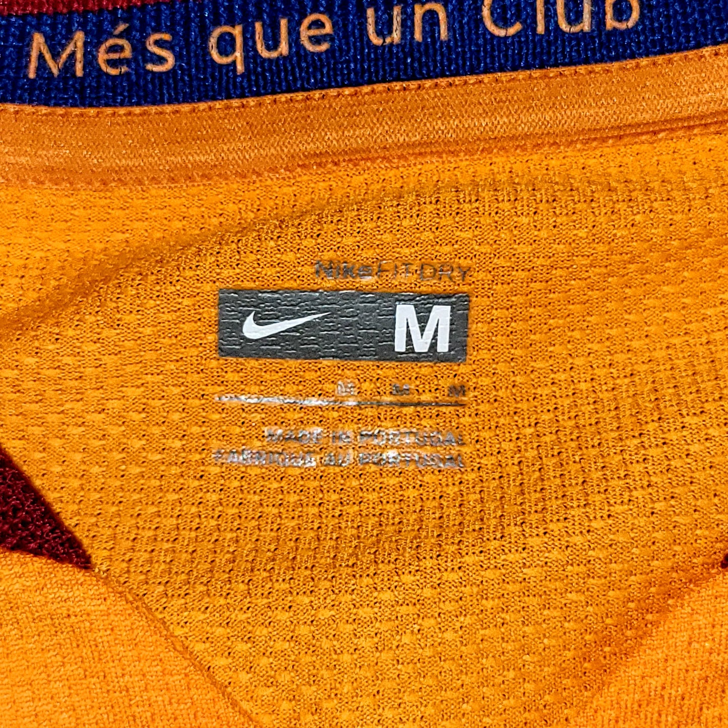 Ronaldinho Barcelona 2006 2007 Long Sleeve Away Soccer Jersey Shirt M SKU# 244795-818