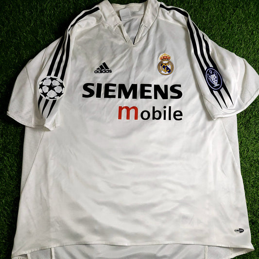 Ronaldo Real Madrid 2004 2005 UEFA Soccer Jersey Shirt L SKU# 367842