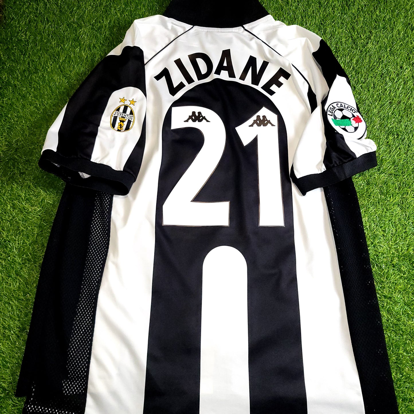 Zidane Juventus 1997 1998 Kappa Home Soccer Jersey Shirt L