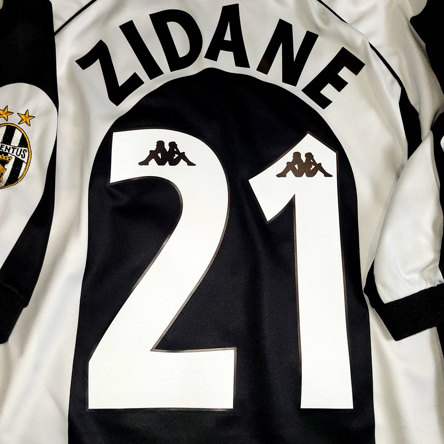 Zidane Juventus 1997 1998 Kappa Home Soccer Jersey Shirt L