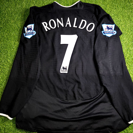 Cristiano Ronaldo Manchester United 2004 2005 Away STAND UP SPEAK UP Soccer Jersey Shirt XL SKU# 112678