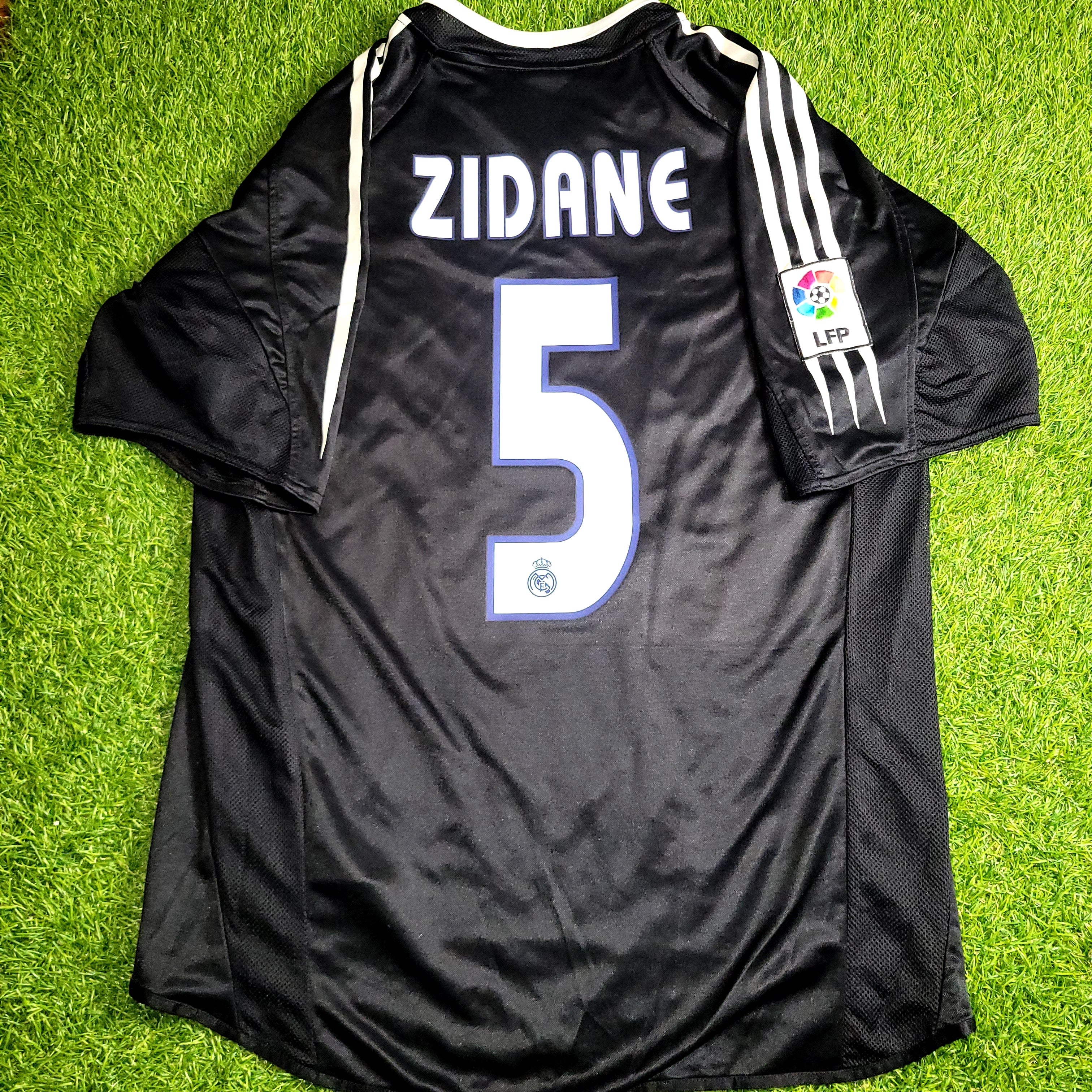 Zidane Real Madrid 2004 2005 Away Soccer Jersey Shirt M SKU