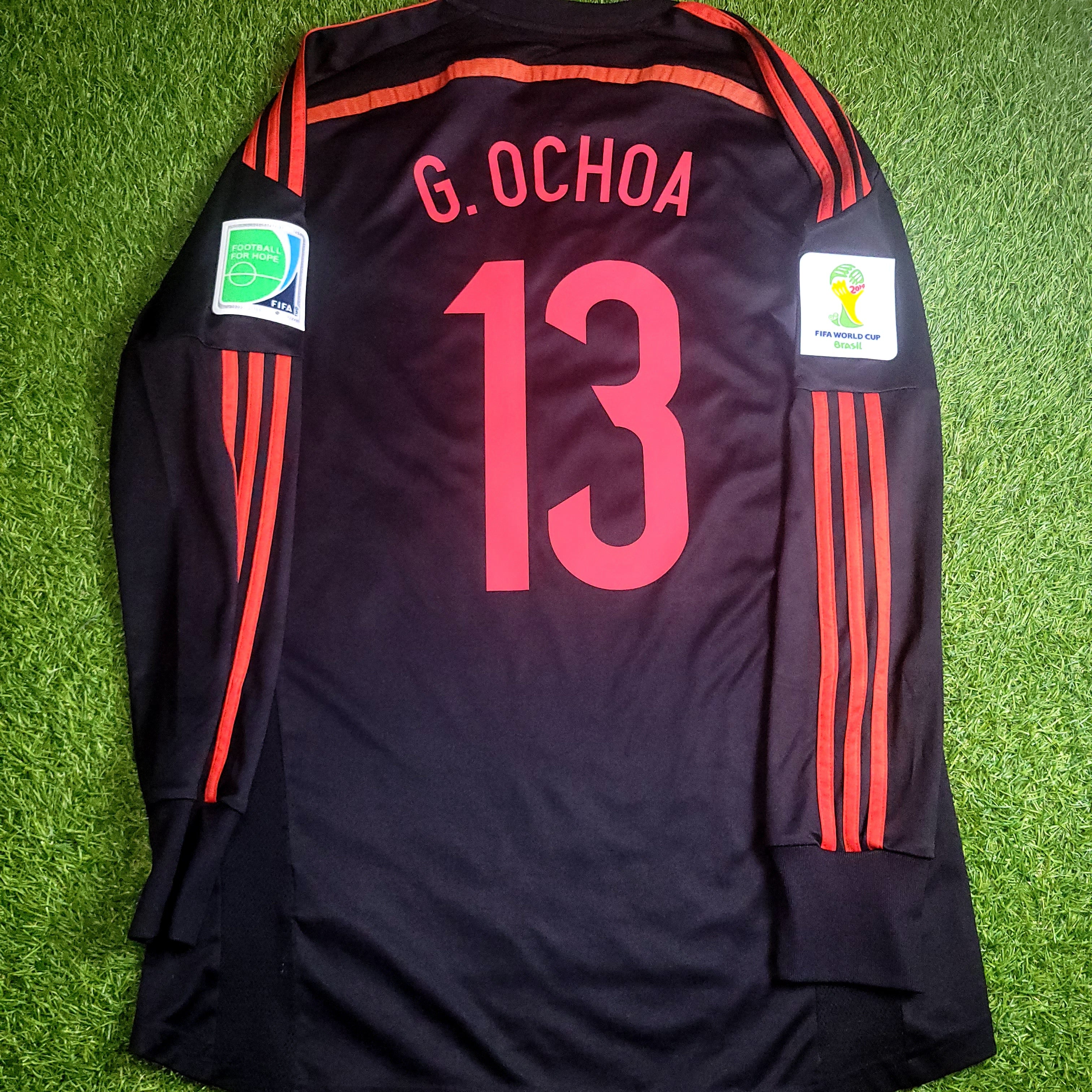 Memo Ochoa Mexico 2014 WORLD CUP GK Soccer Jersey Shirt M SKU