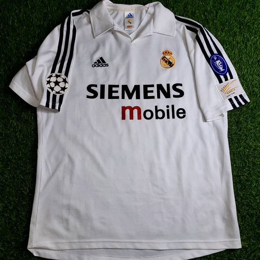 Ronaldo Real Madrid UEFA CENTENARY DEBUT 2002 2003 Soccer Jersey M SKU# 134748