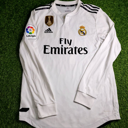 Ramos Real Madrid Away PLAYER ISSUE 2018 2019 Soccer Jersey L SKU# DQ0869