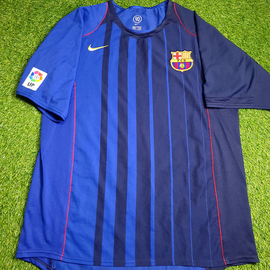 Ronaldinho Barcelona 2004 2005 Away Soccer Jersey XL SKU# 118862