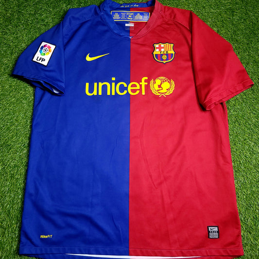 Henry Barcelona TREBLE 2008 2009 Soccer Jersey L SKU# 286784-655