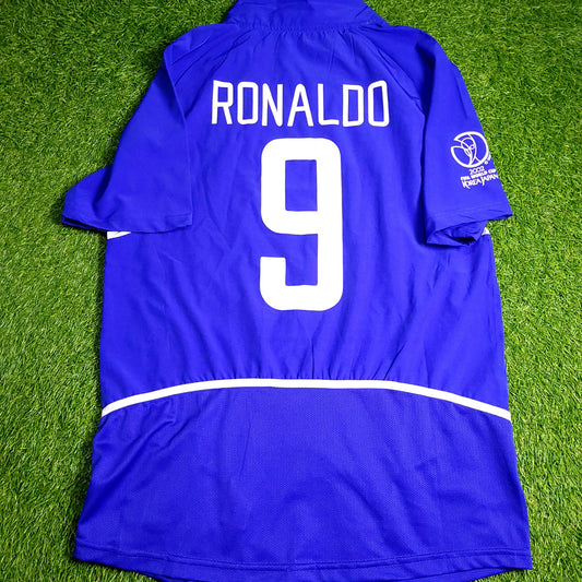 Ronaldo Brazil 2002 WORLD CUP Soccer Away Jersey M SKU# 182266